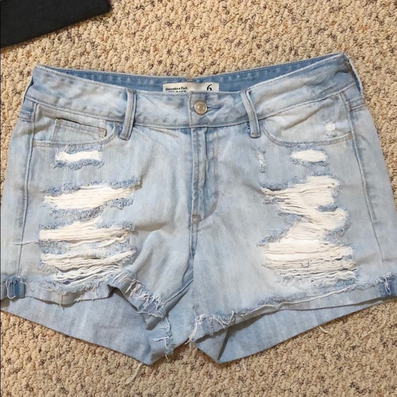 Abercrombie & Fitch Pants - Abercrombie and Fitch ripped jean shorts